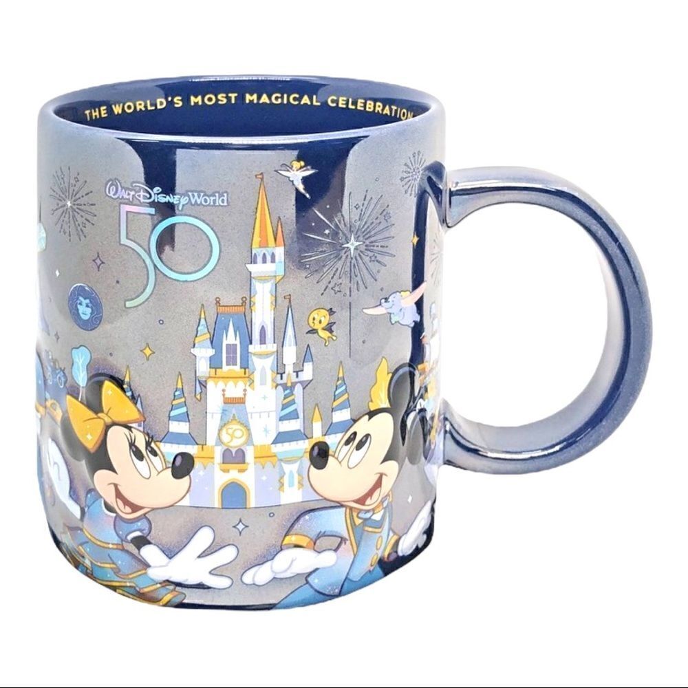 Walt Disney World 50th Anniversary Mickey Mouse & Friends Ceramic Mug Sold Out!